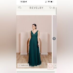 Revelry Classic Emerald Bridesmaid Dress